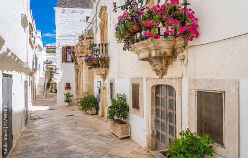 Fototapeta Naklejka Na Ścianę i Meble -  Scenic sight in Locorotondo, Bari Province, Apulia (Puglia), southern Italy.