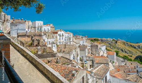 Konstfotografi Scenic sight in Monte Sant'Angelo, ancient village in the Province of Foggia, Apulia (Puglia), Italy