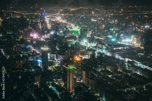 Taipei night cityscape photo