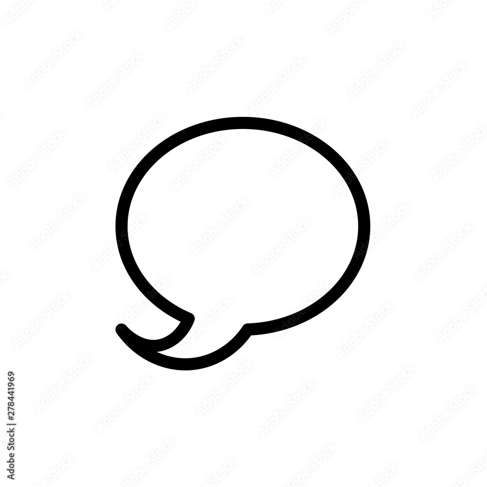 flat bubble chat line icon symbol sign, vector, logo template flat bubble chat line icon symbol sign, vector, logo template