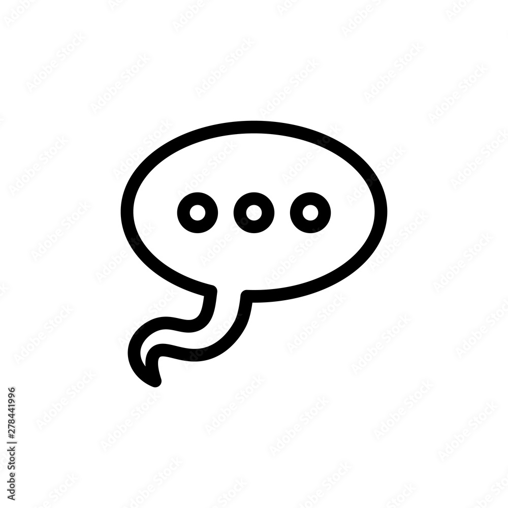 flat bubble chat line icon symbol sign, vector, logo template flat bubble chat line icon symbol sign, vector, logo template