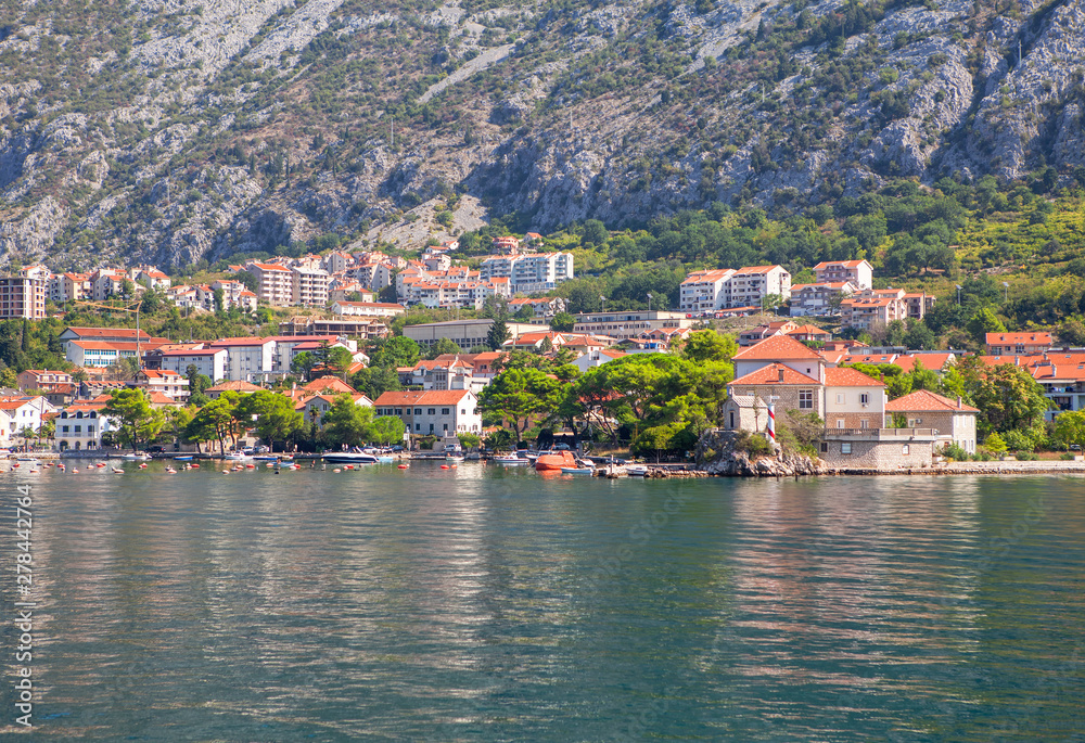 landscape of Kotor Bay and old town 