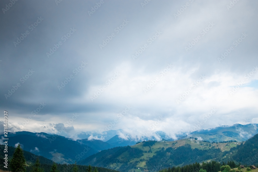 Mountain, beautiful landscape. Ukraine, the Carpathian Mountains. Concept of travel, tourism, holidays, vacation Mountain, beautiful landscape. Ukraine, the Carpathian Mountains. Concept of travel, tourism, holidays, vacation
