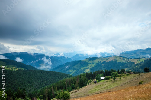 Mountain, beautiful landscape. Ukraine, the Carpathian Mountains. Concept of travel, tourism, holidays, vacation © Aliaksandr Marko