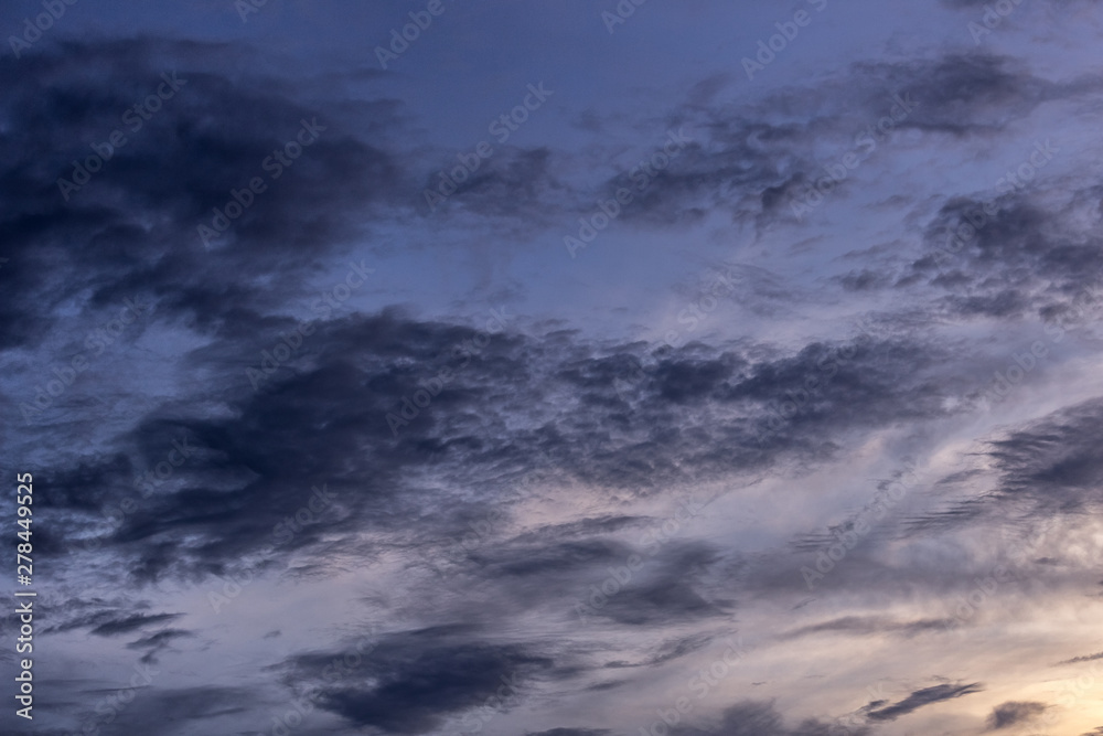 dramatic sky with clouds