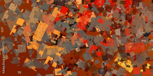 Poster oil painting element. 2d illustration. Texture backdrop.