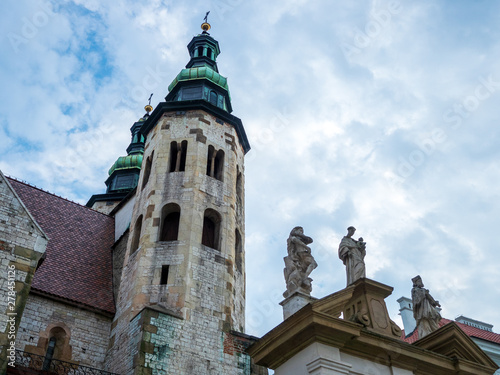 Landscape of the old town of Krakow, Poland.