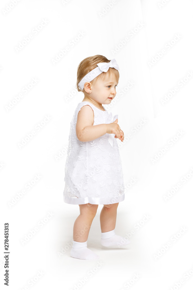 beautiful little girl all in white clothes beautiful little girl all in white clothes
