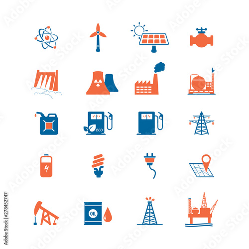 Power And Energy Icon Set