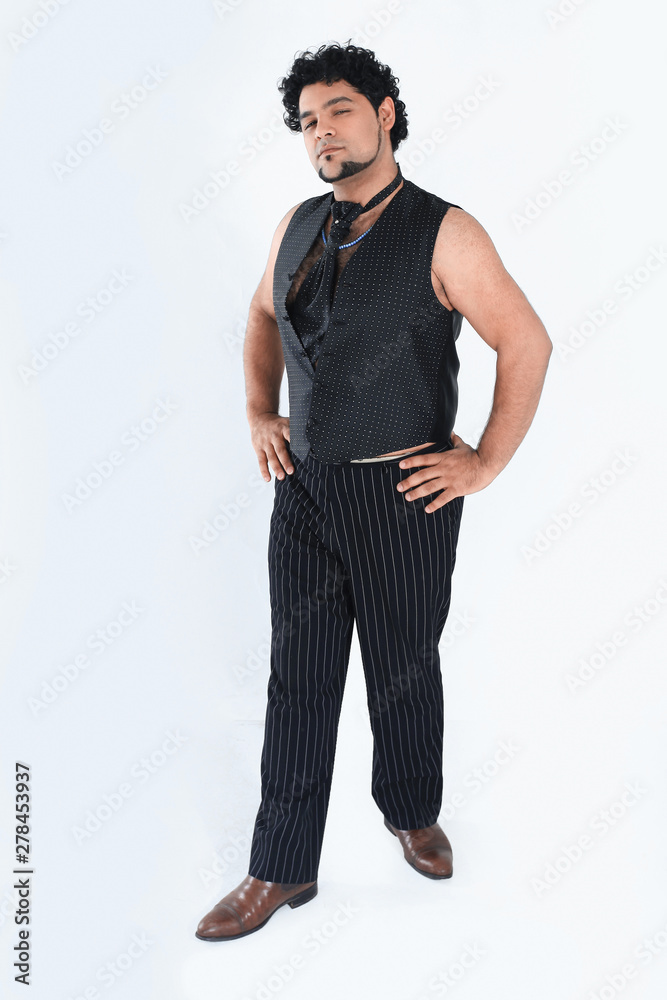 stylish man dancer posing for the camera stylish man dancer posing for the camera