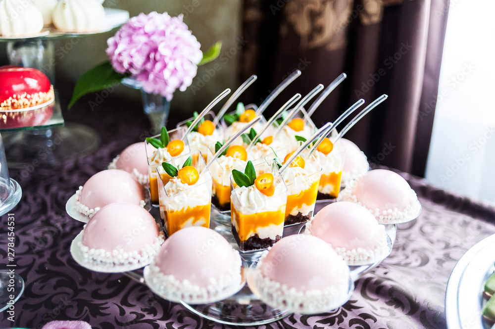 Candies table. Candy bar on the wedding. Candies table. Candy bar on the wedding.
