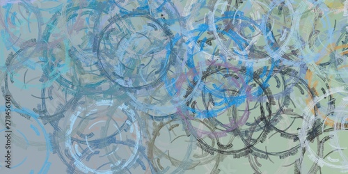 Handmade surreal abstract pattern. Modern artistic canvas. 2d illustration.