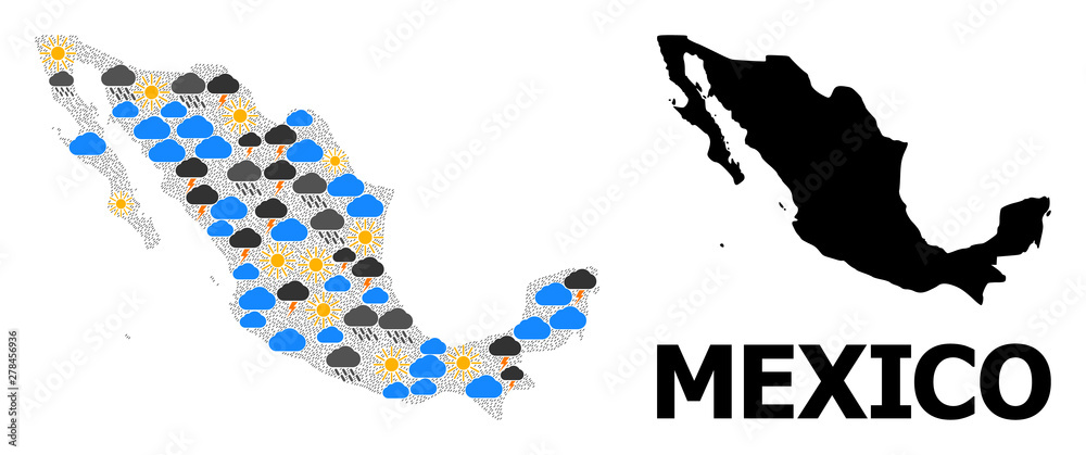 Weather Pattern Map of Mexico