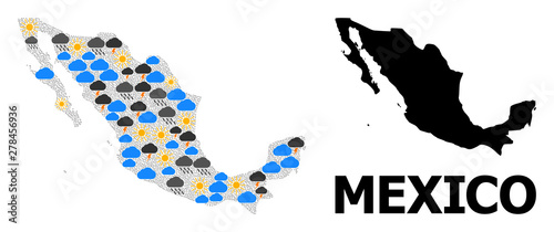 Weather Pattern Map of Mexico