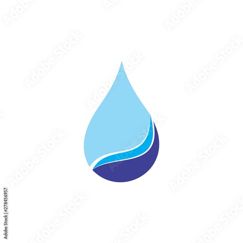 Water Drop with Hand logo design vector
