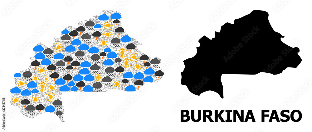 Climate Pattern Map of Burkina Faso