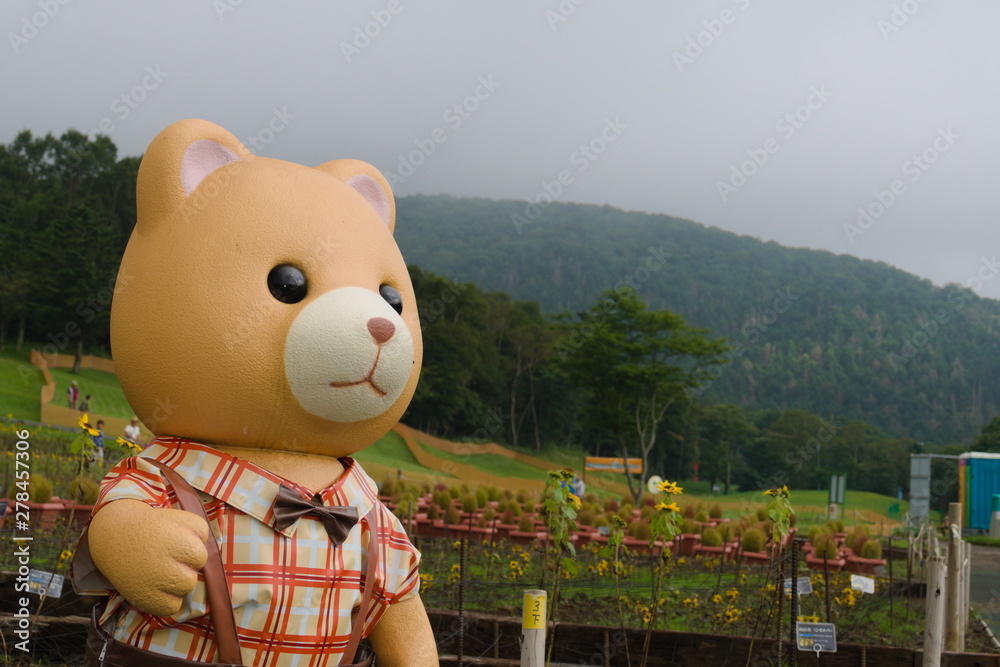piggy bank with flowers