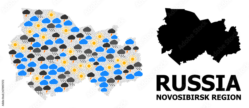 Climate Pattern Map of Novosibirsk Region