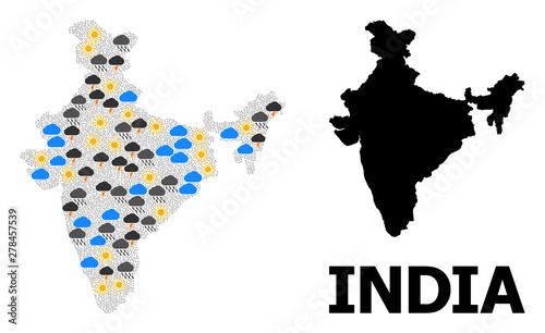 Climate Mosaic Map of India
