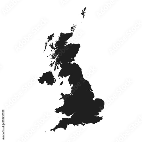 Fototapeta United Kingdom map icon