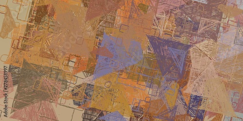 Canvas painting. Colorful background texture. 2d illustration.