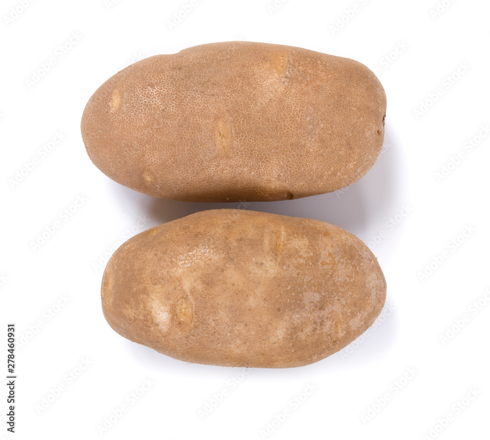 Russet Potatoes Isolated on White Background Russet Potatoes Isolated on White Background