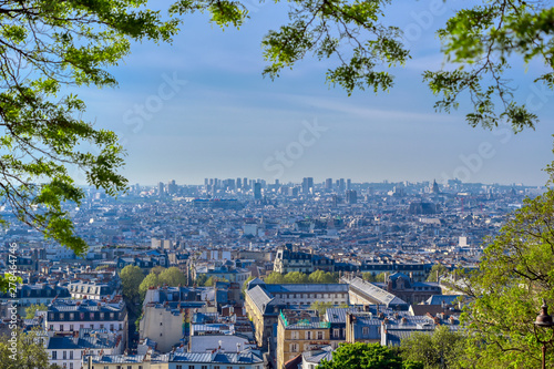 A view of Paris, France from the Montmartre district.. © Jbyard