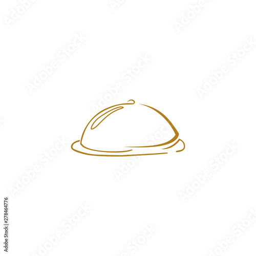 food tray icon vector logo