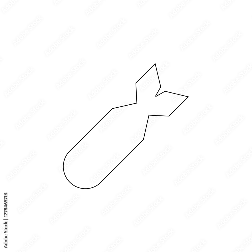 air bomb icon. Element of army for mobile concept and web apps icon. Outline, thin line icon for website design and development, app development air bomb icon. Element of army for mobile concept and web apps icon. Outline, thin line icon for website design and development, app development
