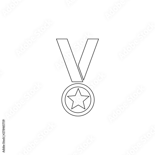 star medal icon. Element of army for mobile concept and web apps icon. Outline, thin line icon for website design and development, app development