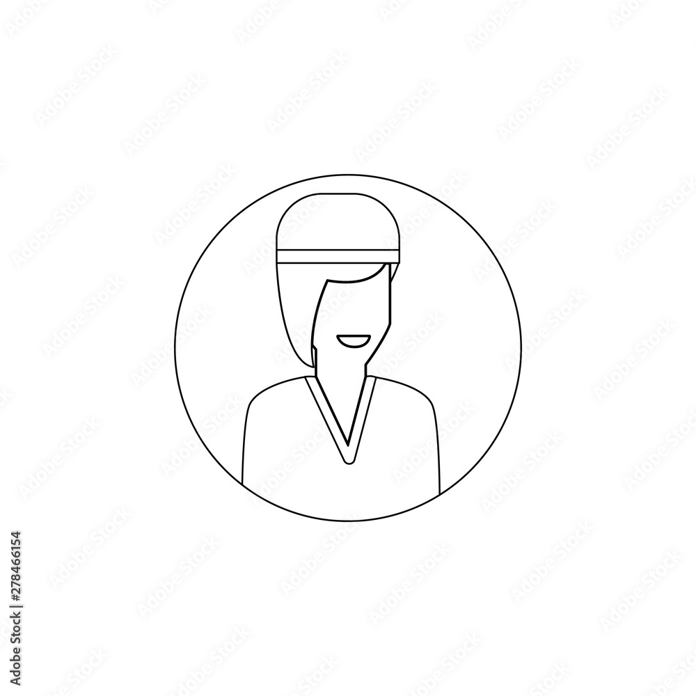 avatar of nurse icon. Element of avatar for mobile concept and web apps icon. Outline, thin line icon for website design and development, app development avatar of nurse icon. Element of avatar for mobile concept and web apps icon. Outline, thin line icon for website design and development, app development