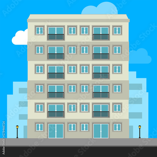 Buildings icon and office icon - Illustration stock illustration