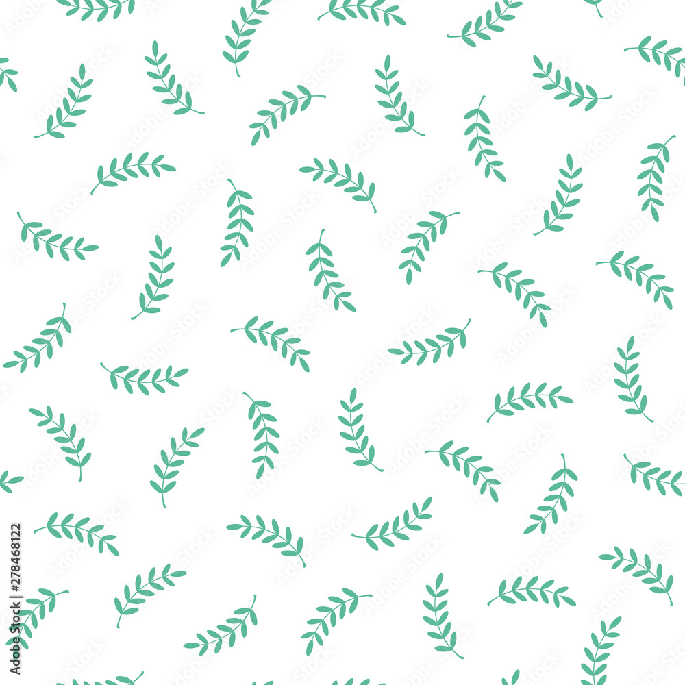 Fototapeta premium Beautifully abstract plant illustration pattern