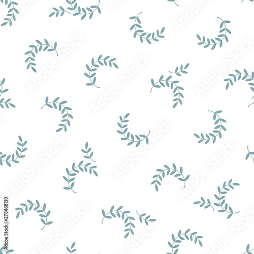 Beautifully abstract plant illustration pattern © daicokuebisu