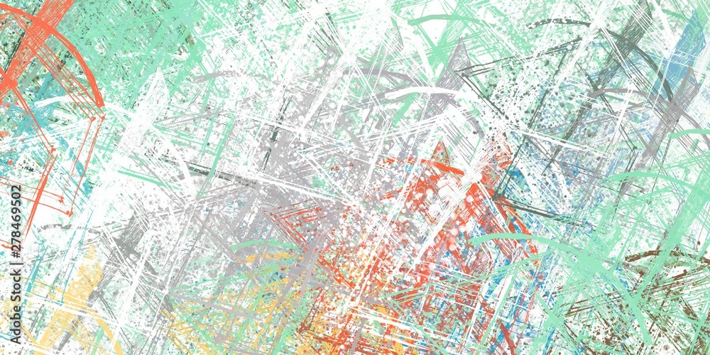 Obraz premium Crazy sketch random pattern. Chaos and variety. Modern art drawing painting. 2d illustration. Digital texture wallpaper. Artistic sketch draw backdrop material. 