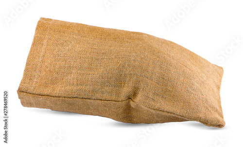 bag Sackcloth isolated on white background.clipping path