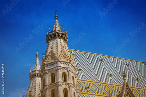 Photography Aerial view over the rooftops  St