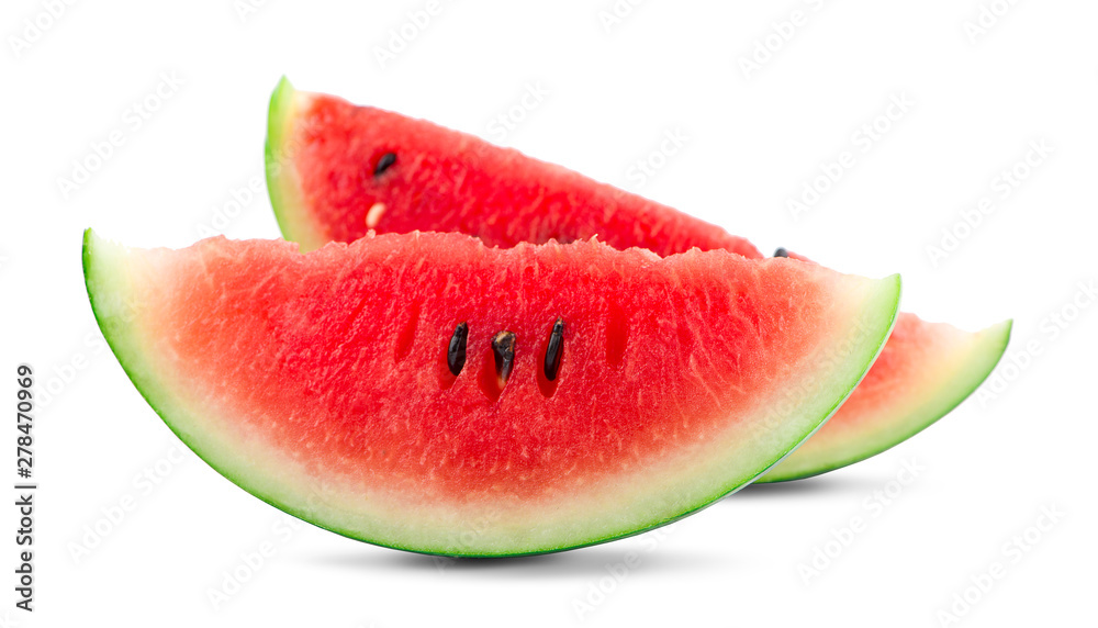Sliced of watermelon isolated on white background Sliced of watermelon isolated on white background