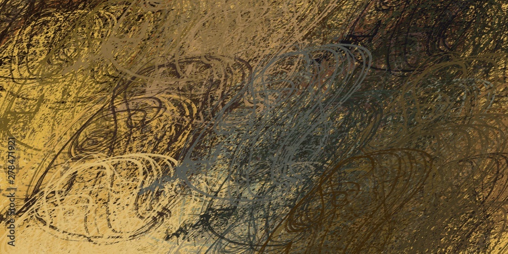 Fototapeta premium Crazy sketch random pattern. Chaos and variety. Modern art drawing painting. 2d illustration. Digital texture wallpaper. Artistic sketch draw backdrop material. 