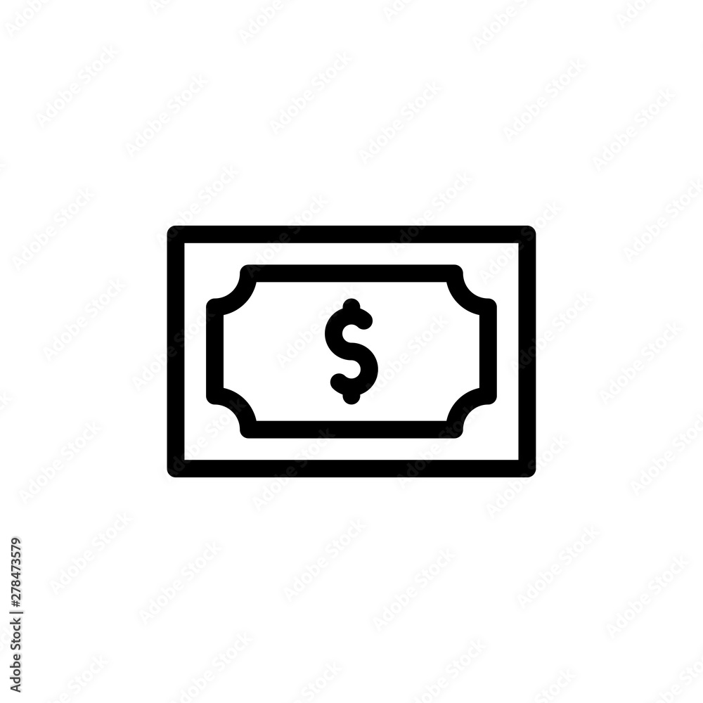 flat line paper money icon symbol sign, logo template, vector, eps 10 flat line paper money icon symbol sign, logo template, vector, eps 10