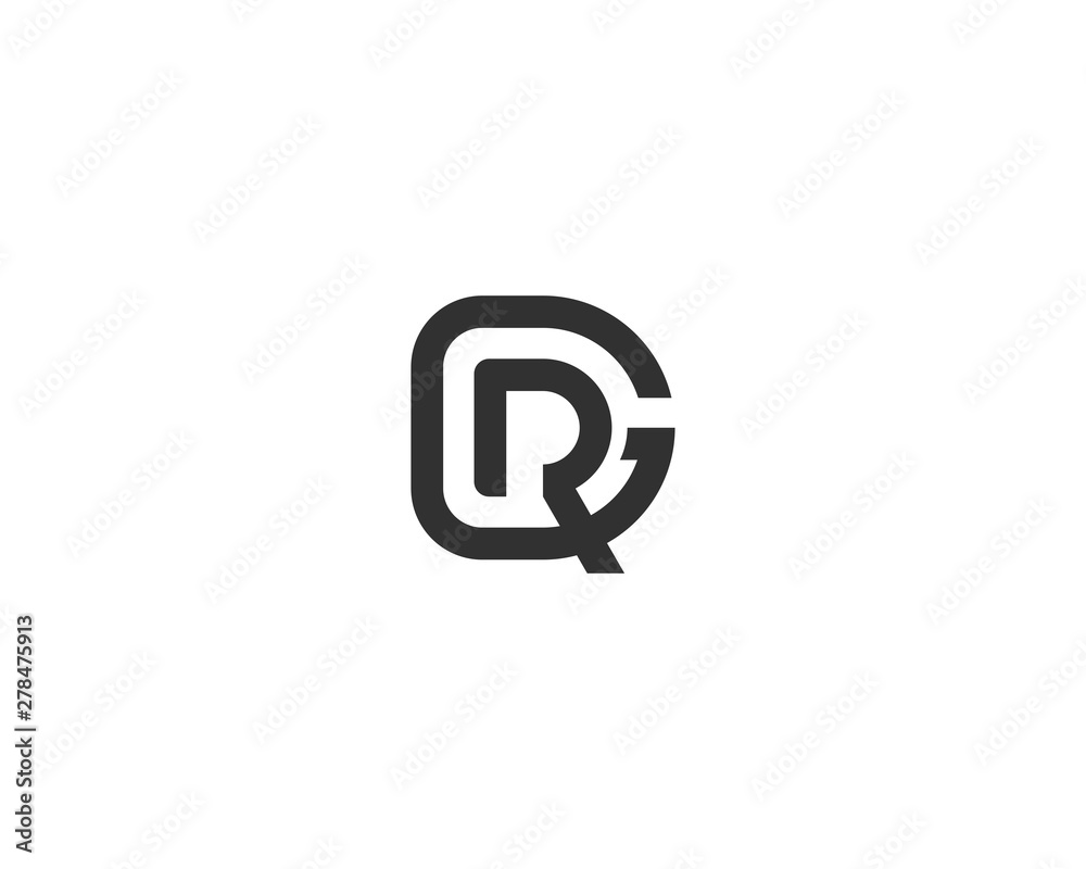 abstract letter logo initial RG design template vector illustration abstract letter logo initial RG design template vector illustration