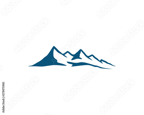 vector design mount peak logo, nature logo design template