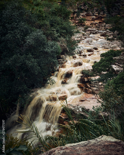 Poço do diabo waterfall, Mucugezinho river, Lençóis - Bahia, Brazil photo