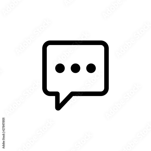 chat bubble talk icon vector