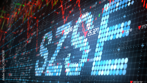 SZSE The Shenzhen Stock Exchange is a stock exchange based in the city of Shenzhen, China - Conceptual graphic 3D illustration rendering