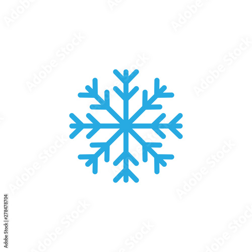 Snowflake icon graphic design template illustration