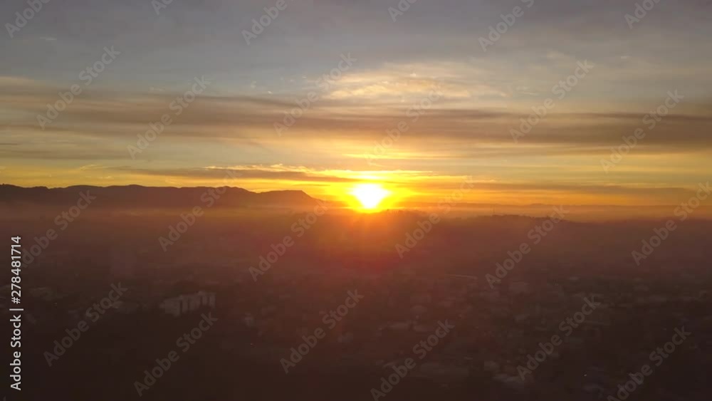 Early morning sunrise timelapse with cloudy sky Early morning sunrise timelapse with cloudy sky