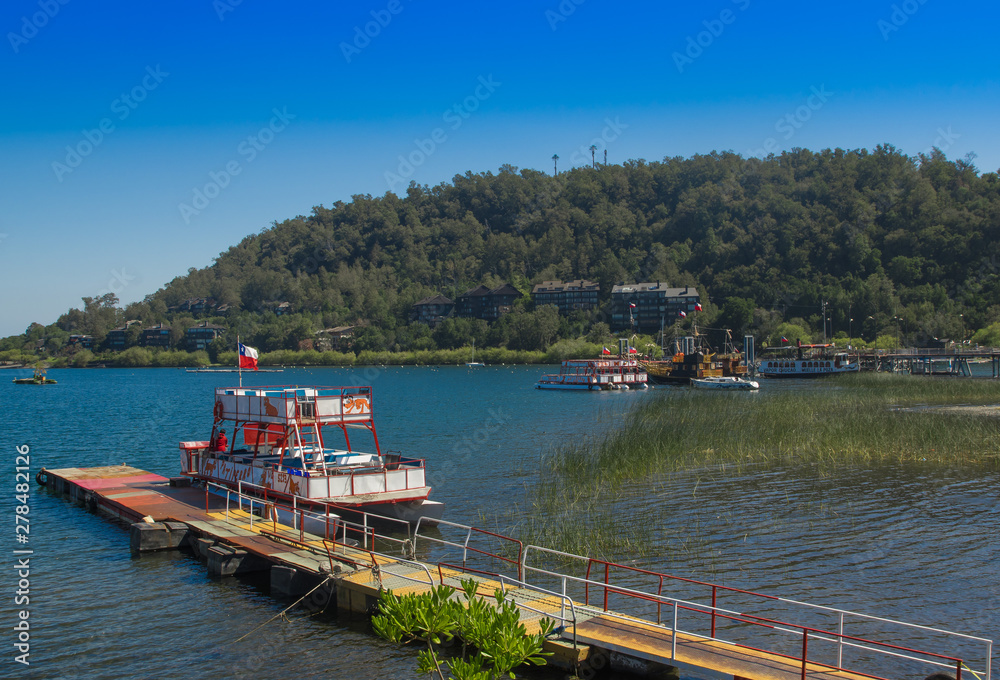 Pucon in central Chile on a blue skies sunny day Pucon in central Chile on a blue skies sunny day