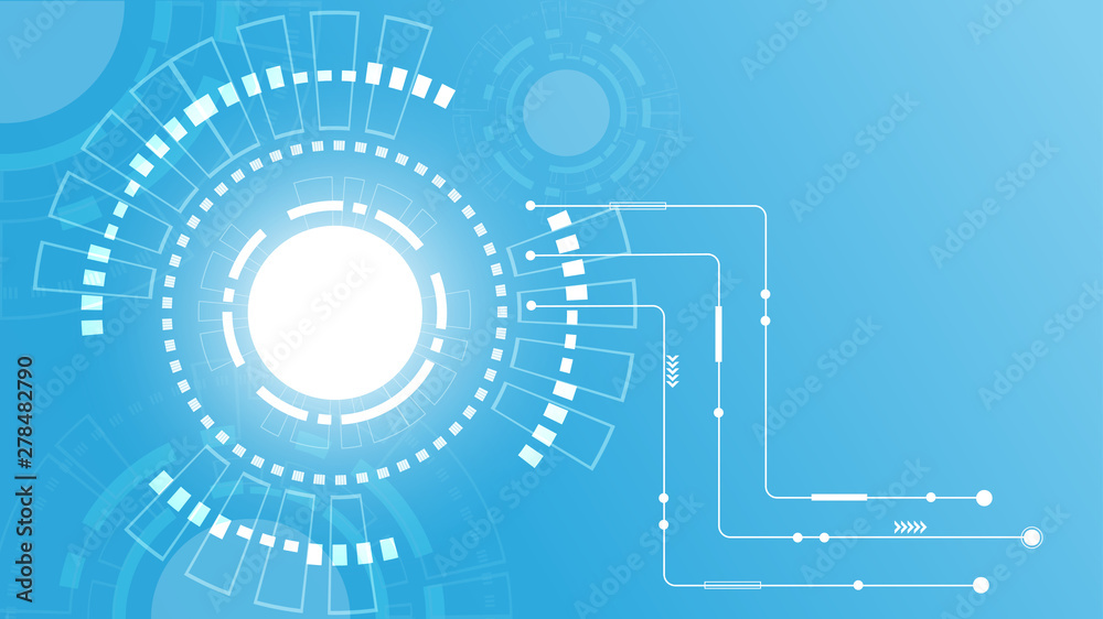 Obraz premium Abstract Digital background.Business growth transformation to digital and Successful financial technology.