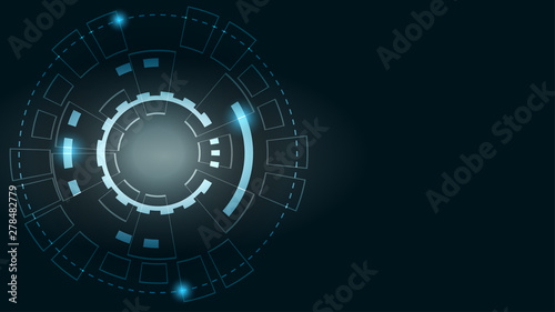 Wallpaper Mural Abstract Digital background.Business growth transformation to digital and Successful financial technology. Torontodigital.ca